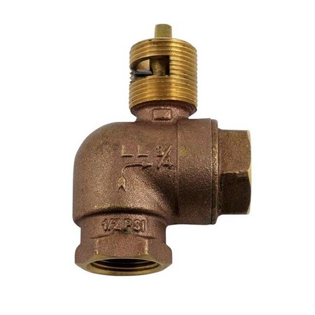 BLUE FLAME Blue Flame BVL3L 0.75 in. Fireplace & Fire Pit Quarter Turn Valve; Angled BVL3L